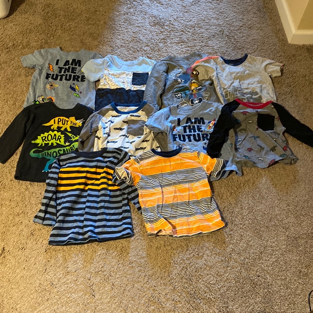 10 pcs 2T and 3T mix shirt